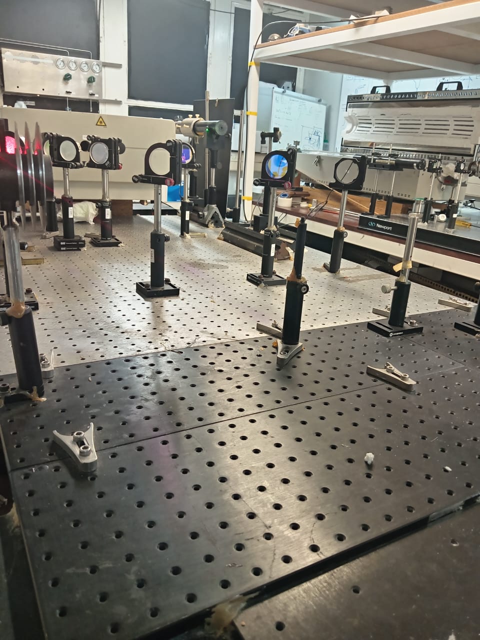 Custom PLD and laser optics bench